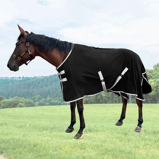 Dluxe Ave. 72 Black Fleece Horse Care Blanket Horse Turnout Sheet