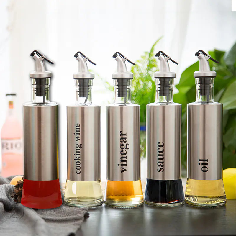 Dluxe Ave. Oil Dispenser  Spice Bottle Set