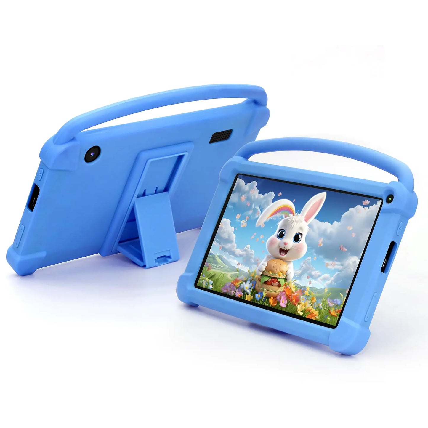 Dluxe Ave. Kids Tablet 7 inch for Boys Girls Android 12 Tablets for Kids 4GB RAM 32GB ROM Toddler Tablet WIFI Bluetooth Safety Eye IPS Screen Parental Control Dual Camera Shockproof Case for Educational Games.