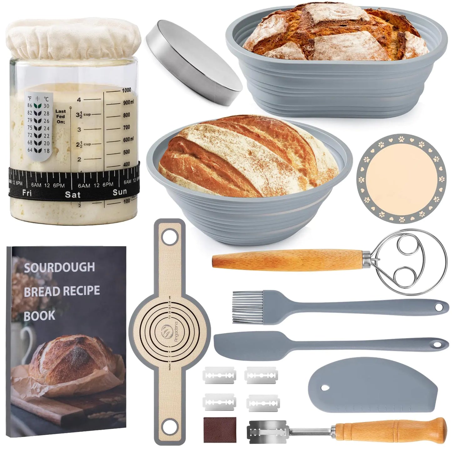Dluxe Ave. Sourdough Starter Kit Sourdough Bread Baking Supplies