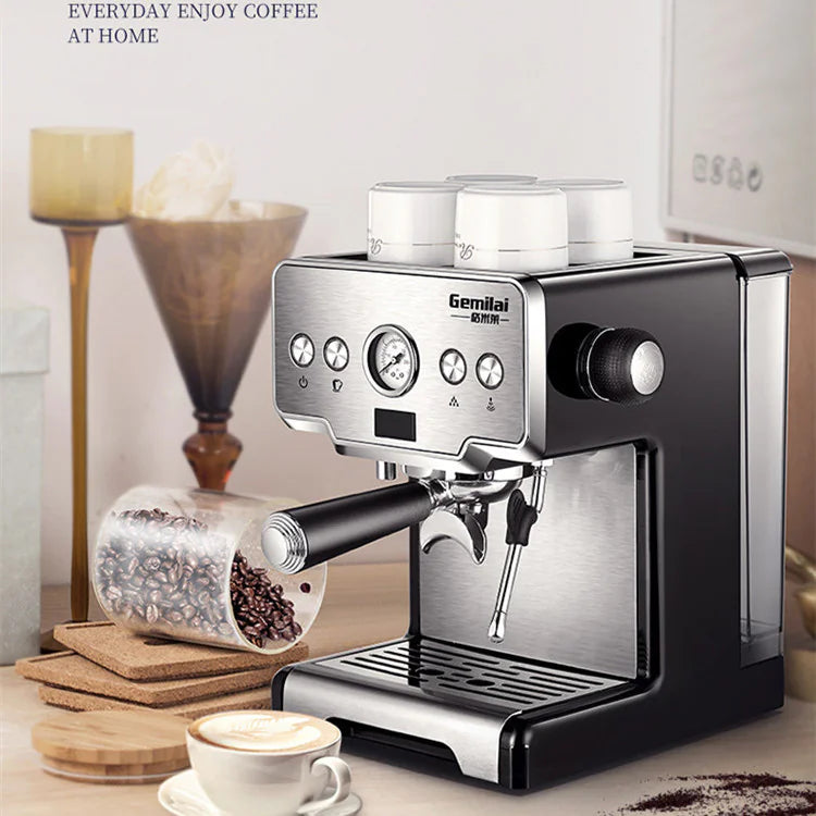 Dluxe Ave. Italian Semi-Automatic Coffee Machine