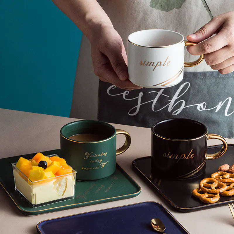 Dluxe Ave. Nordic Style Creative Ceramic Coffee Cup Set