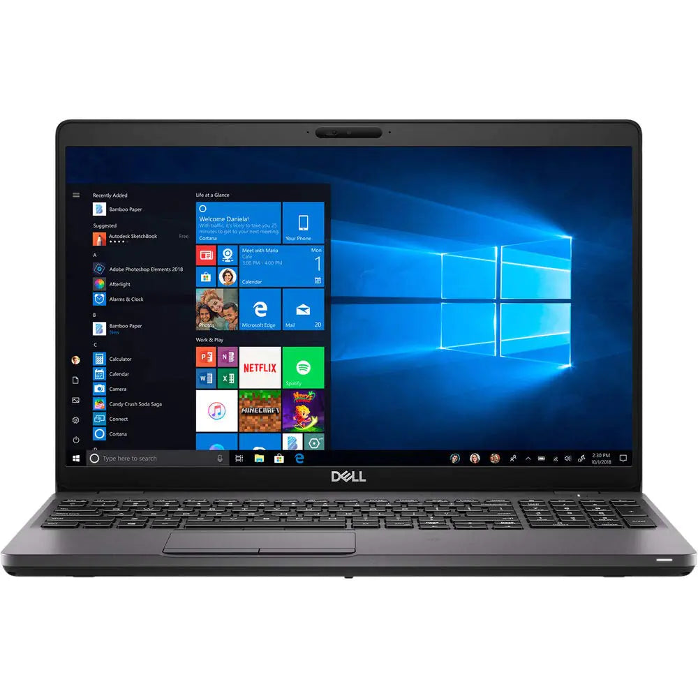 Dluxe Ave. Dell Latitude 5500 Home and Business Laptop Intel i5-8265U 4-Core 8GB RAM 256GB PCIe SSD Intel HD 620 15.6" Full HD 1920x1080 Fingerprint WiFi Bluetooth Webcam 3xUSB 3.1 Win 10 Pro (Renewed)