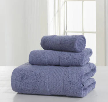 Dluxe Ave. Cotton Spa Robe and Thick Skin-Friendly Towels
