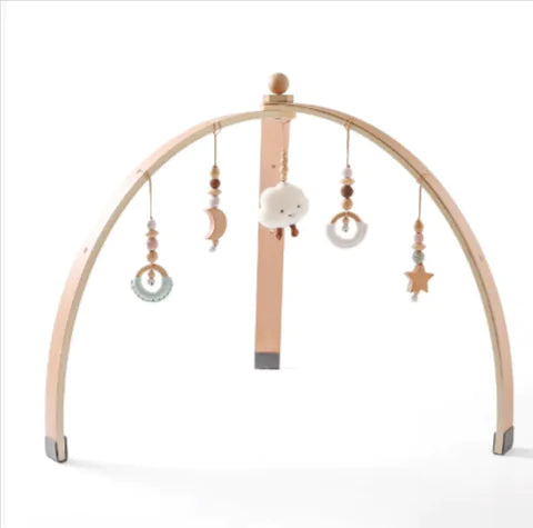 Dluxe Ave. Wooden Baby Fitness Play Gym