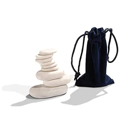 Dluxe Ave. Master Massage/ Deluxe Standard Marble Cold Stone Set/  9pc Pack