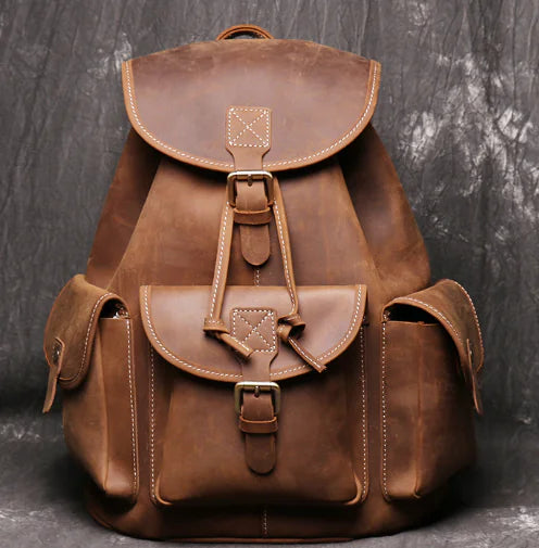 Dluxe Ave. Vintage Leather Casual Backpack