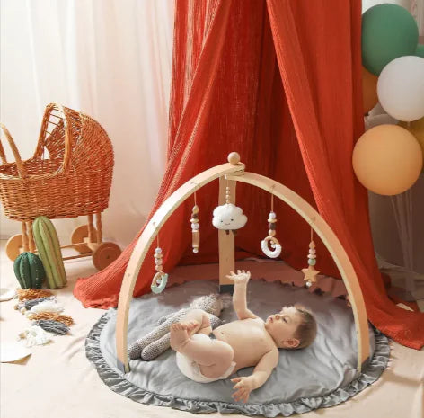 Dluxe Ave. Wooden Baby Fitness Play Gym