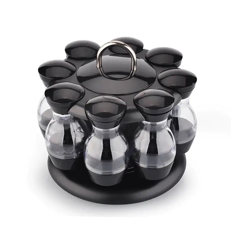 Dluxe Ave. Double-Layer Rotating Spice Rack for Kitchen Use