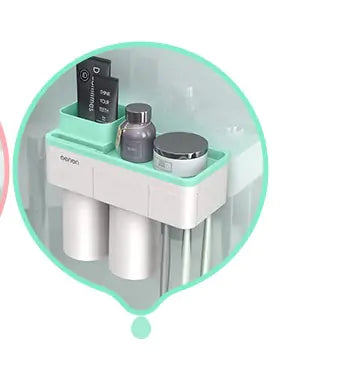 Dluxe Ave. Magnetic Toothbrush Holder Set with Mouthwash Cups