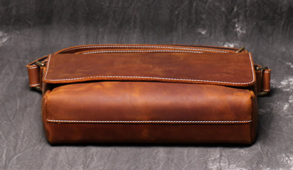 Dluxe Ave. Vintage Handmade Leather Crossbody Bag