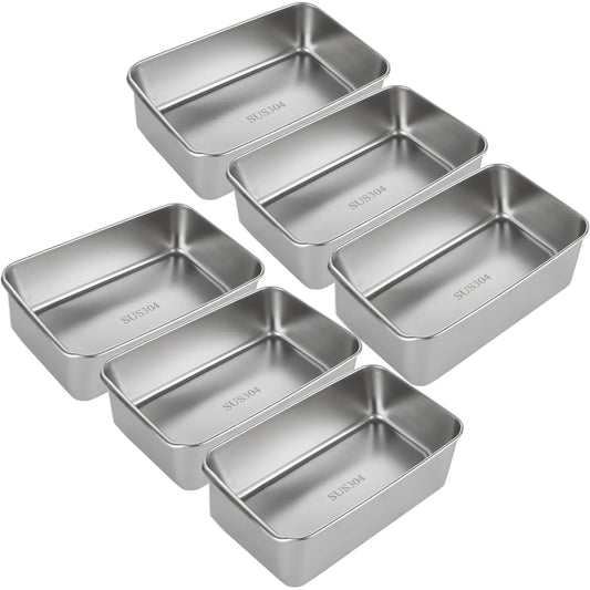 Dluxe Ave.  Stainless Steel Bread & Loaf Pan/ 6PCS