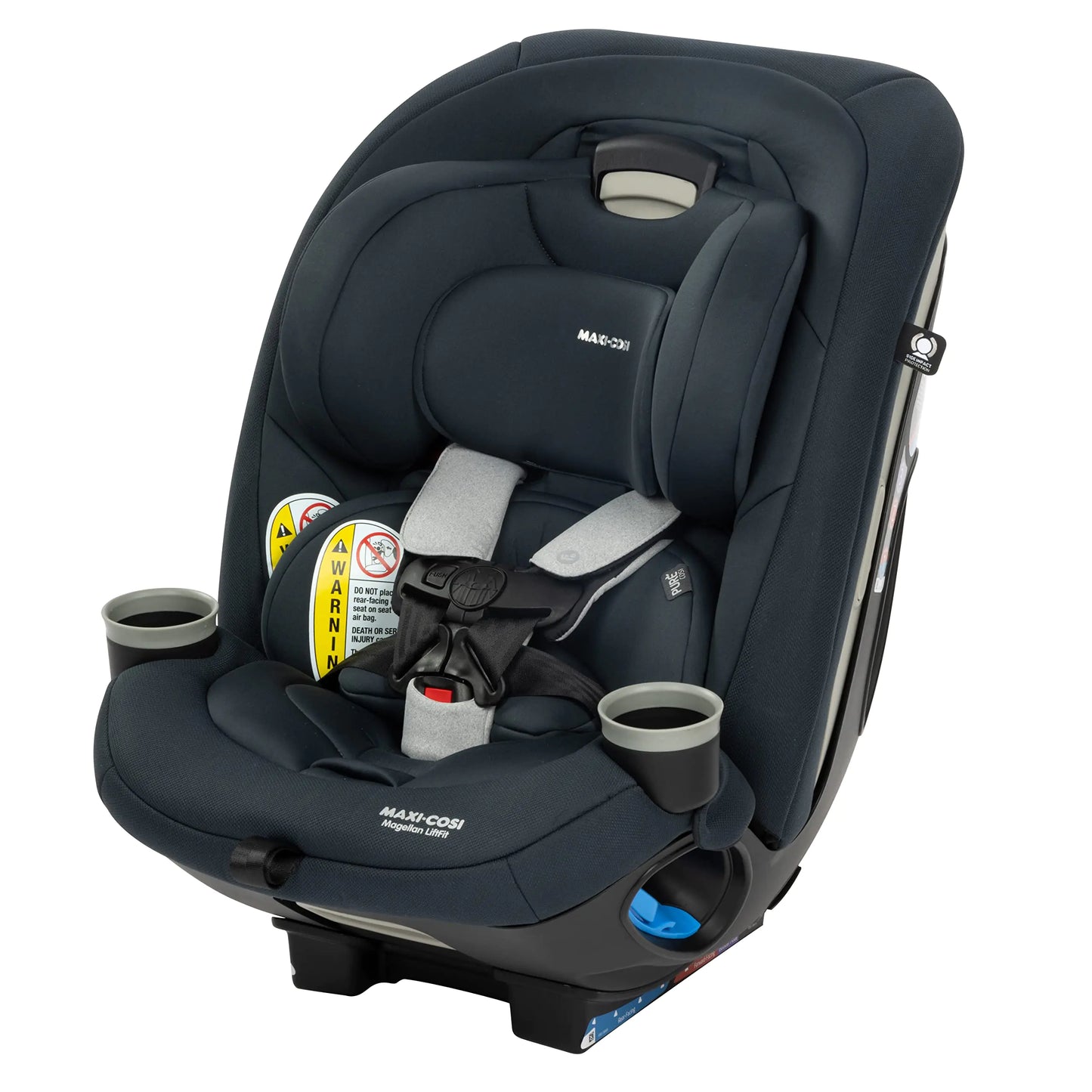 Dluxe Ave. Maxi-Cosi Magellan LiftFit Convertible Car Seat 5-in-1 Converts from Rear Facing Car Seat to Forward Facing Car Seat and Booster Car Seat (5-100 lbs) From Birth to 10 Years Essential Graphite
