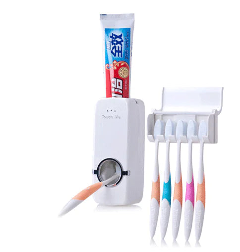 Dluxe Ave. Toothpaste Dispenser and Toothbrush Holder Set
