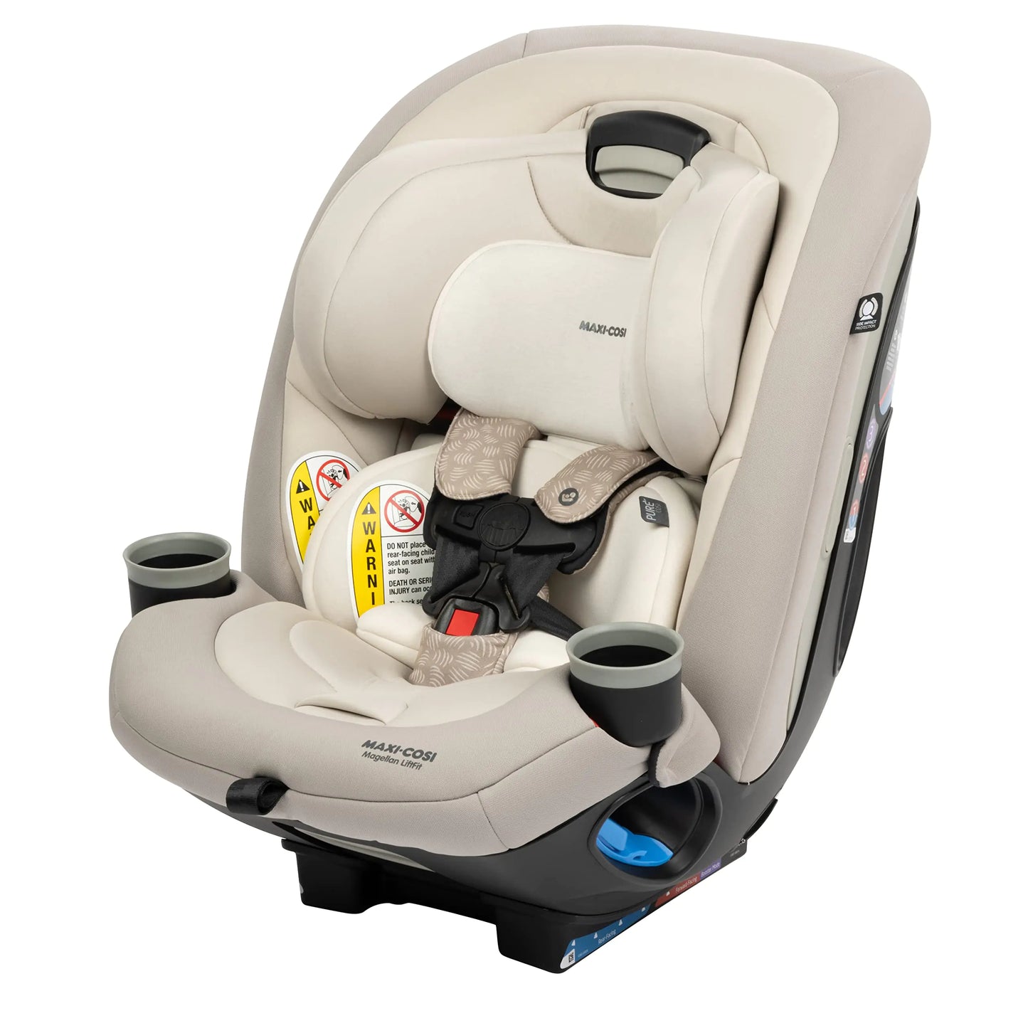 Dluxe Ave.Maxi-Cosi Magellan LiftFit Convertible Car Seat 5-in-1 Converts from Rear Facing Car Seat to Forward Facing Car Seat and Booster Car Seat (5-100 lbs) From Birth to 10 Years Topia Tan
