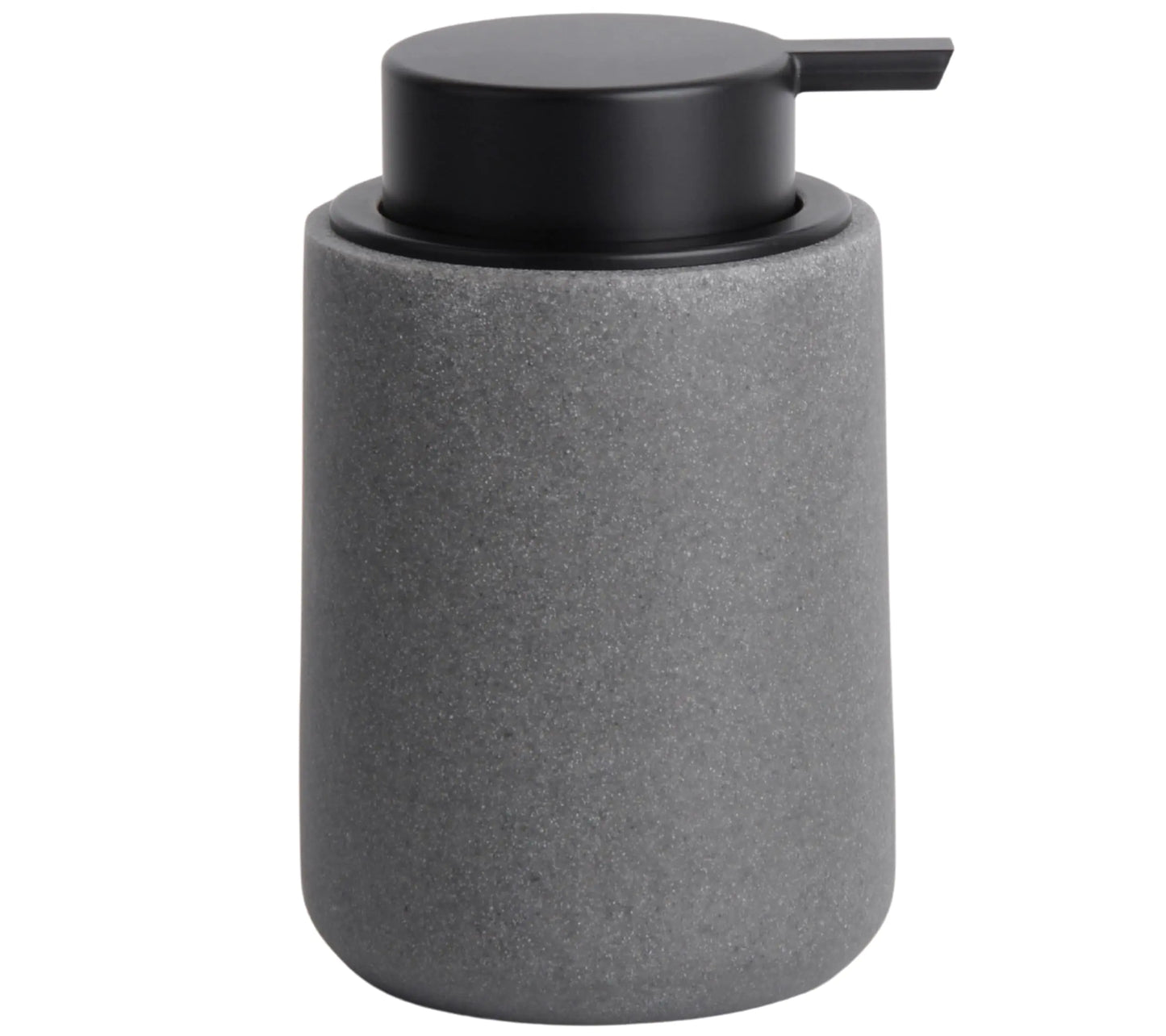 Dluxe Ave. 10 oz Resin Hand Soap Dispenser with Easy-to-Press Pump and Waterproof Labels (Gray)