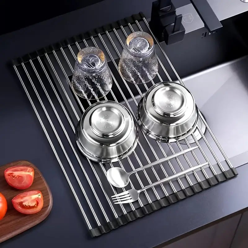 Dluxe Ave. Multifunctional Roll-Up Dish Drying Rack (1 Piece)