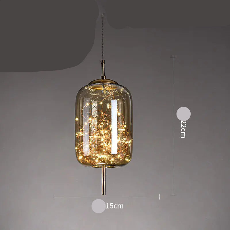 Dluxe Ave. Nordic Style Glass Pendant Light for Bar and Hotel