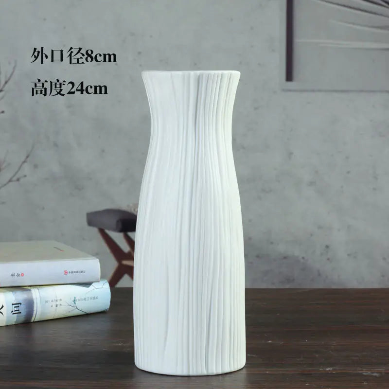Dluxe Ave. Modern Minimalist Ceramic Vase for Home & Office Decor