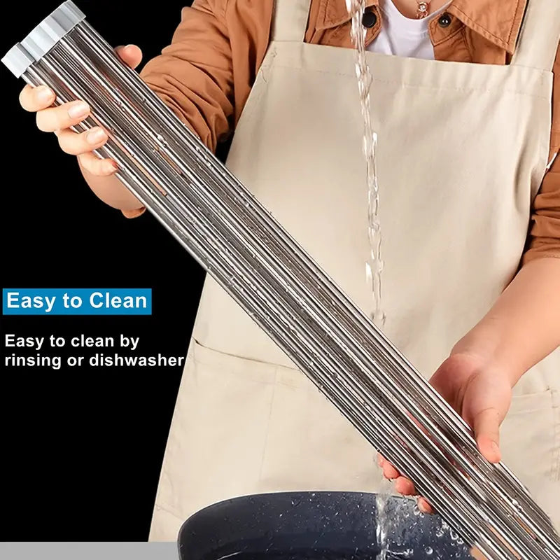Dluxe Ave. Stainless Steel Foldable Dish Rack for Kitchen