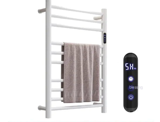 Dluxe Ave. Chrome Heated Towel Rack with Temperature Control (1 pc)