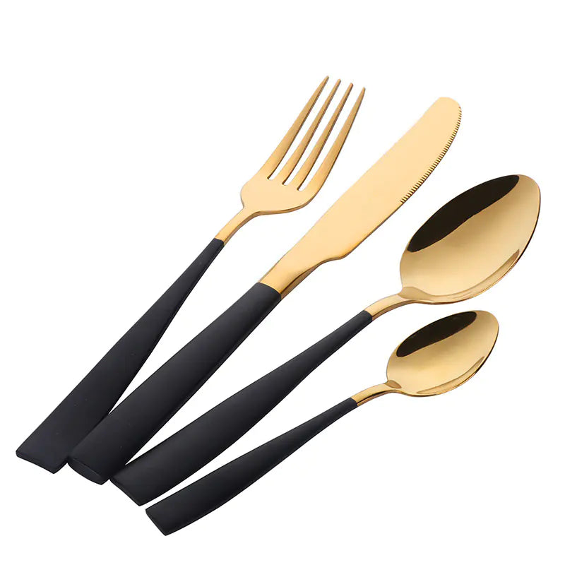 Dluxe Ave. Stainless Steel Cutlery Set - 4-Piece Western Style