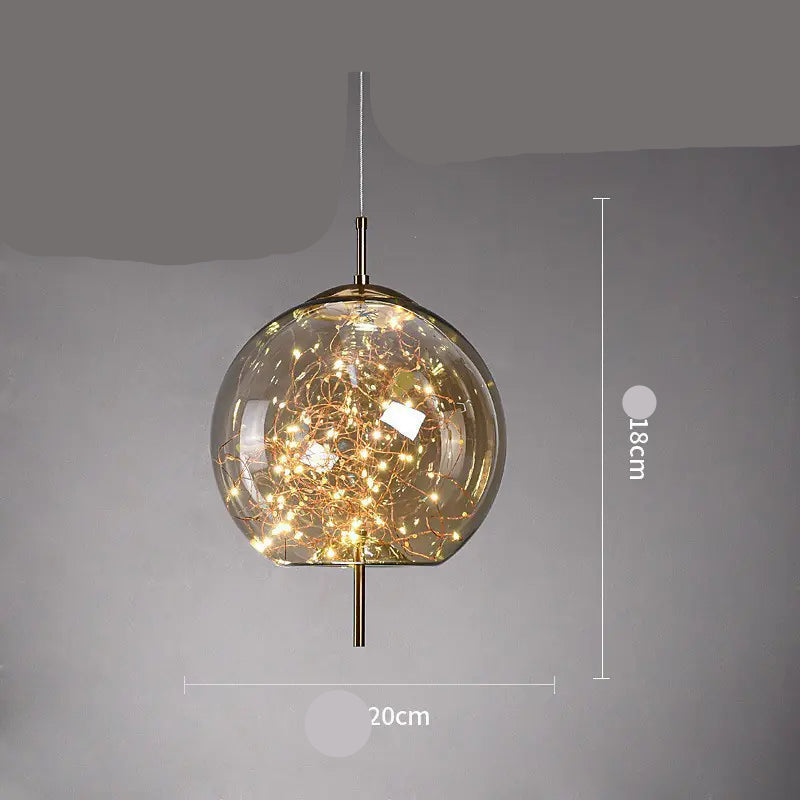 Dluxe Ave. Nordic Style Glass Pendant Light for Bar and Hotel