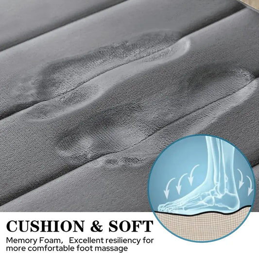 Dluxe Ave. Memory Foam Bath Mat - Soft, Absorbent, Non-Slip