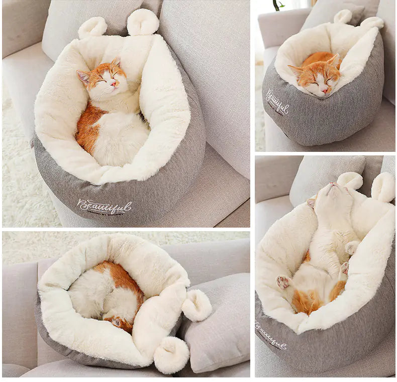 Dluxe Ave. Universal Summer Cat Bed for Ragdoll and Kittens (Grey M Out of Stock 52*52*32 CM)