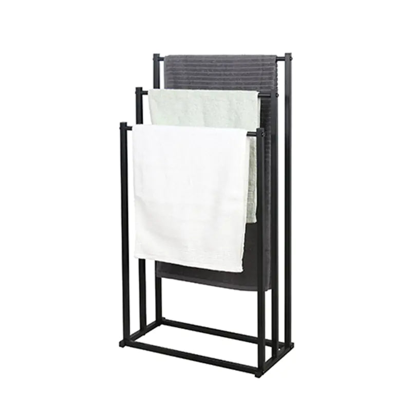 Dluxe Ave. Freestanding Towel Rack - No Drilling Metal Bathroom Stand