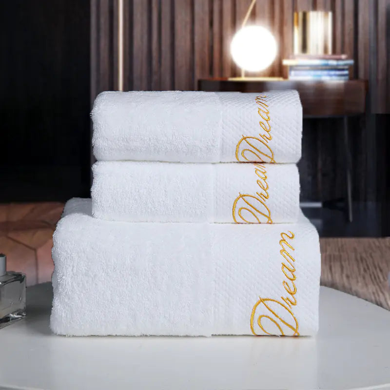 Dluxe Ave. Hotel Bedding and Towels with Custom Logo