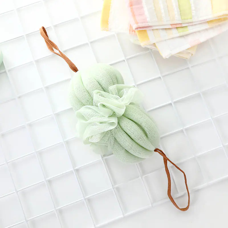 Dluxe Ave. Large Japanese Bath Towel and Exfoliating Bath Ball