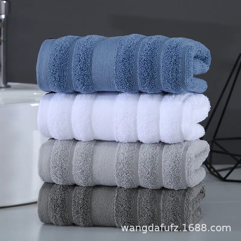 Dluxe Ave.  Thick Cotton Face Towels - Soft & Absorbent