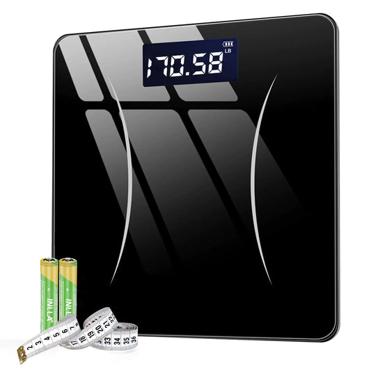 Dluxe Ave. Tocnoda Scale for Body Weight Weight Scale Digital Bathroom Scale Body Scale Body Weight Scale High Accurate with Lighted Led Display Automatic Power On/Off Supports Up to 400 Lb(Black)