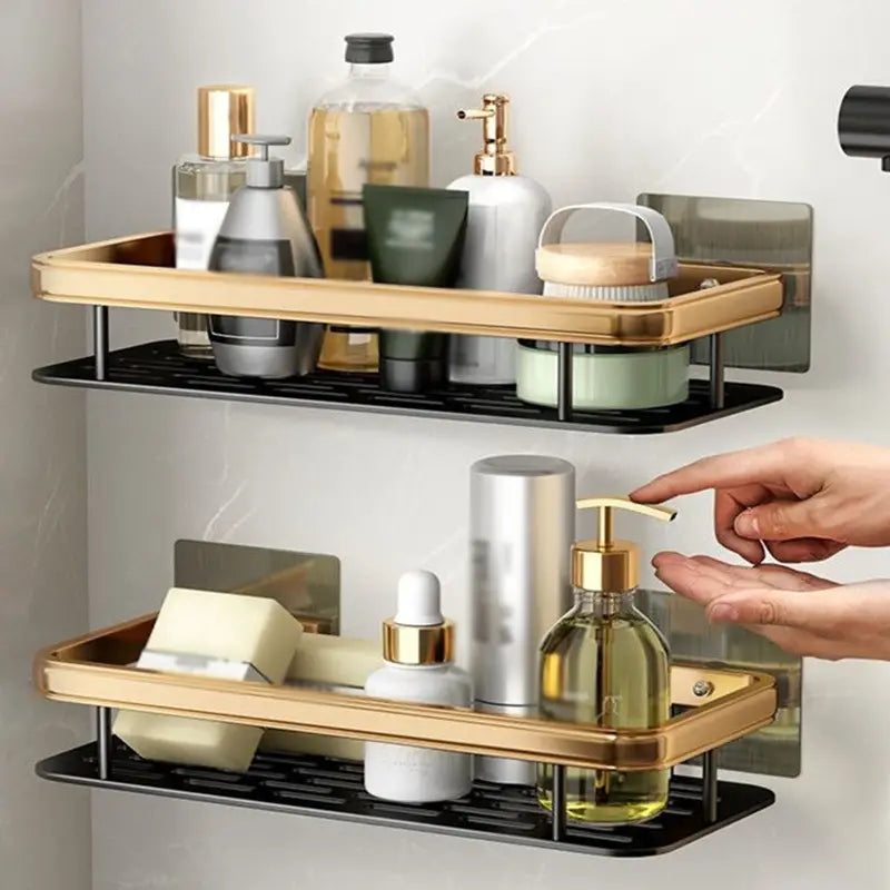 Dluxe Ave. Wall Mounted Shower Caddy - No Drilling Organizer
