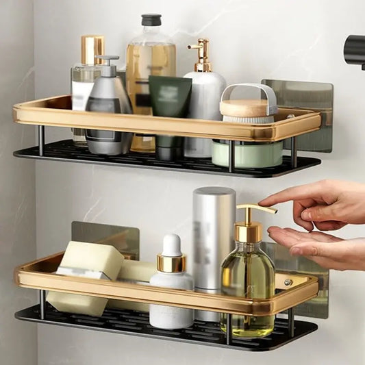 Dluxe Ave. Wall Mounted Shower Caddy - No Drilling Organizer