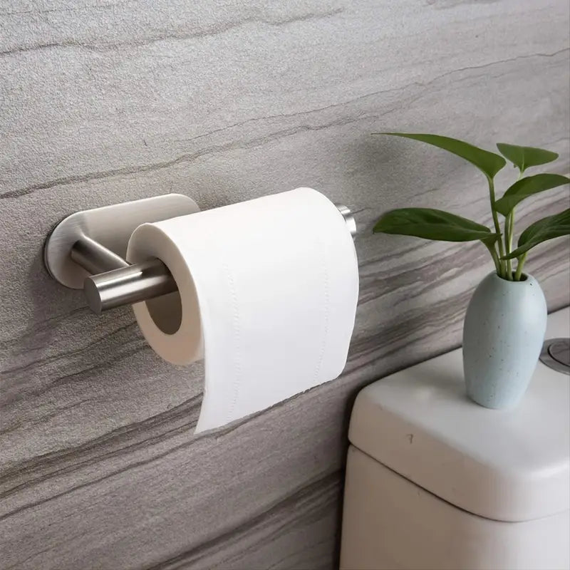 Dluxe Ave. Self-Adhesive Stainless Steel Toilet Paper Holder