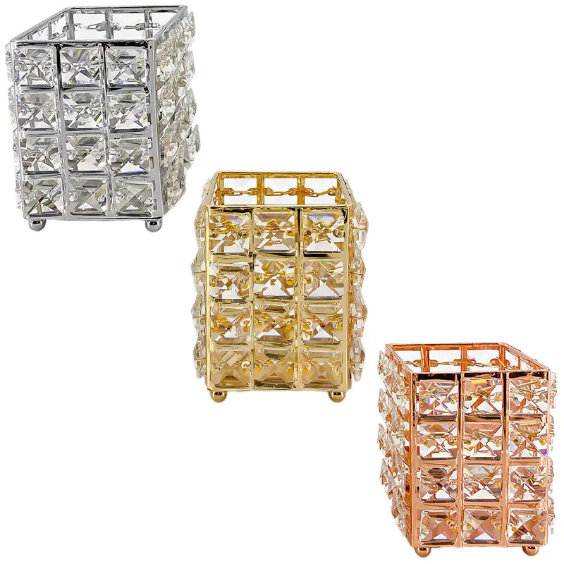 Dluxe Ave. European Crystal Makeup Brush Holder and Organizer