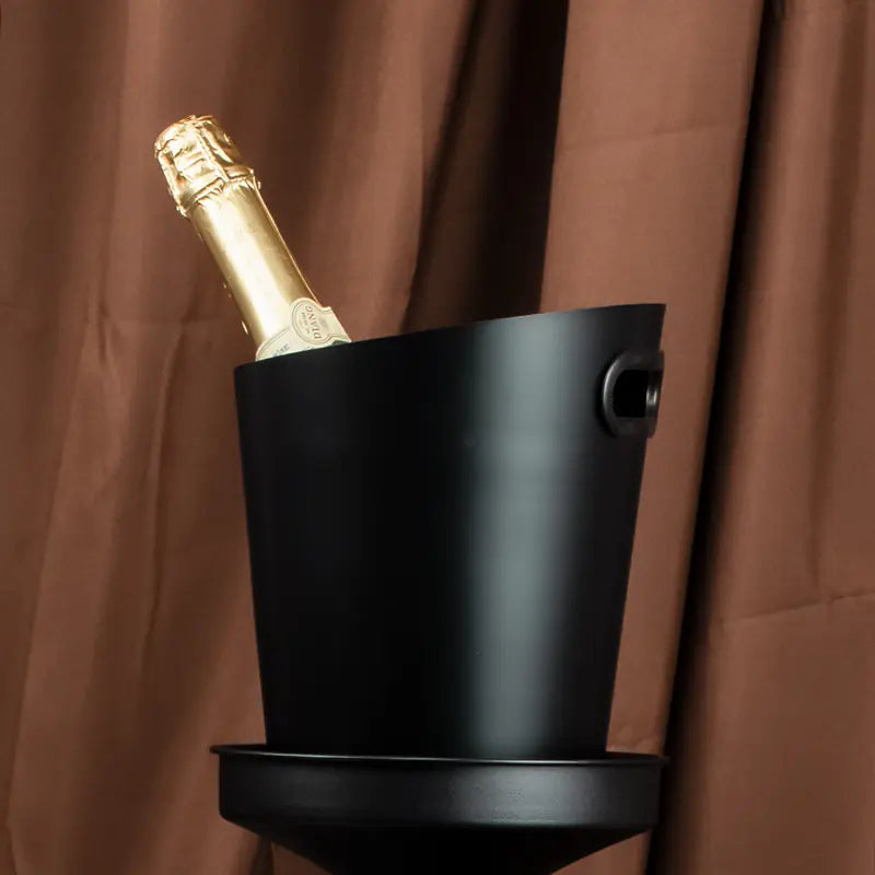 Dluxe Ave. Inclined Stainless Steel Ice Bucket for Household Use