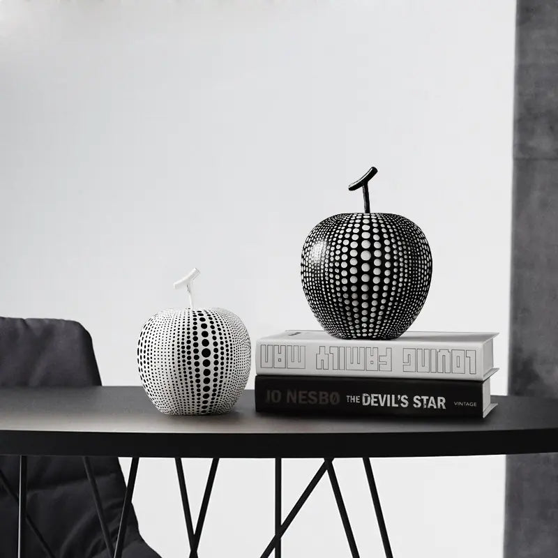 Dluxe Ave. Modern Minimalist Nordic Resin Apple Decor for Home