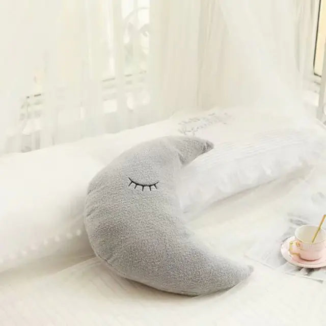 Dluxe Ave. Plush Moon Star Cloud Raindrop Baby Pillow Decor