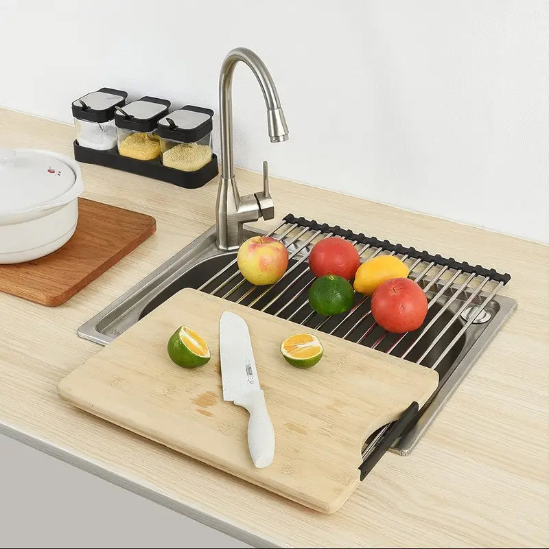 Dluxe Ave. Multifunctional Roll-Up Dish Drying Rack (1 Piece)