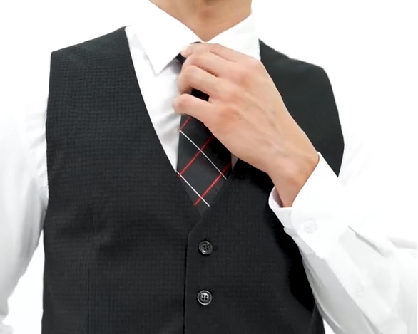 Dluxe Ave. (MEDIUM)  Mens Suit Vest/ Waistcoat/ Slim Fit/ Cotton Plaid Vest/ Grey