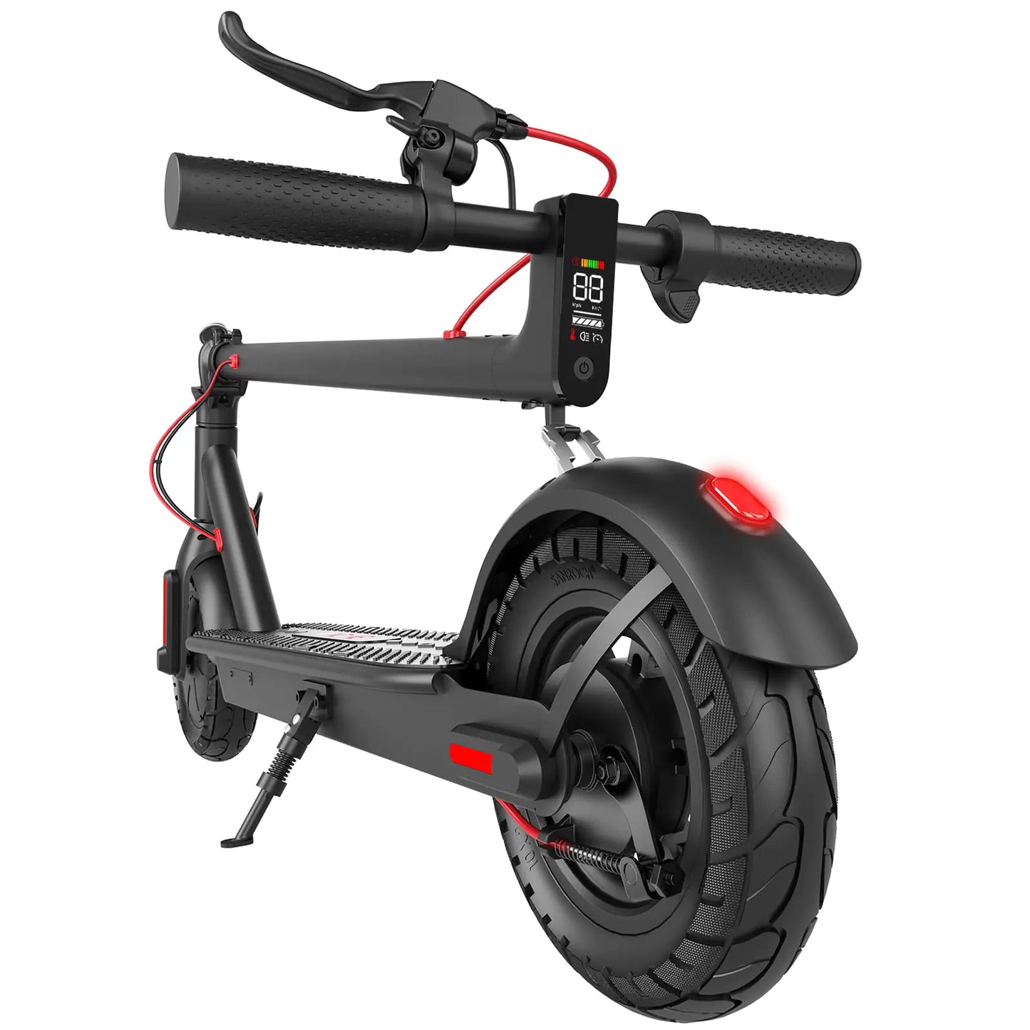 Dluxe Ave. CYBERGOING Electric Scooter for Adults 10" Shock Absorbing Tires Up to 17 Mile Range 350W Motor & 19 MPH Speed Portable Folding Commuting E Scooter with Dual Breaking System