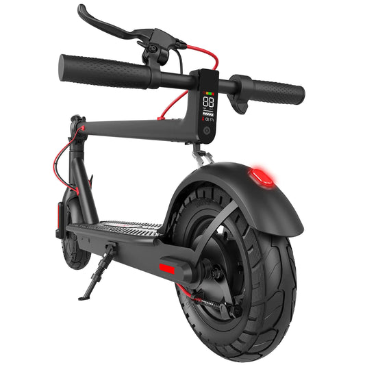 Dluxe Ave. CYBERGOING Electric Scooter for Adults 10" Shock Absorbing Tires Up to 17 Mile Range 350W Motor & 19 MPH Speed Portable Folding Commuting E Scooter with Dual Breaking System