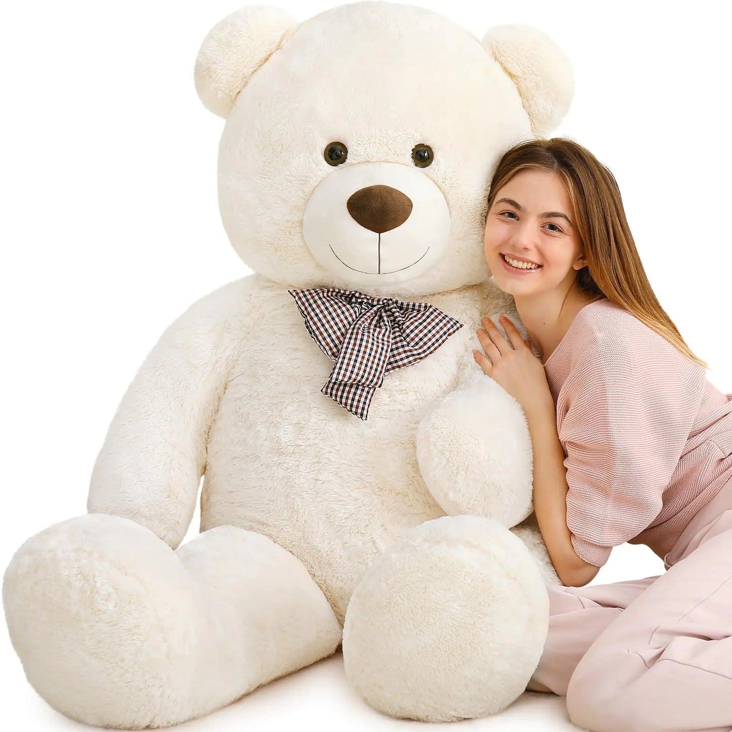 Dluxe Ave.  Life Size Giant Jumbo Teddy Bear 55 inch Big Stuffed Animals Chucky Plush Large Bear