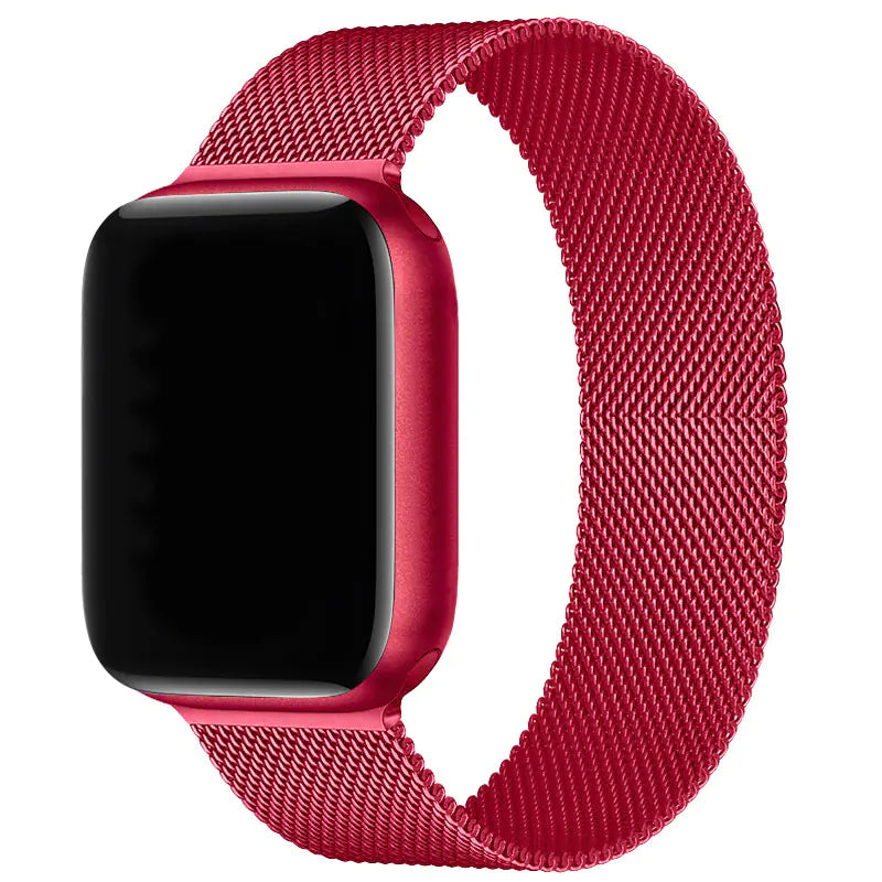 Dluxe Ave. Milanese Magnetic Steel Band for Apple Watch Series 56789 SE