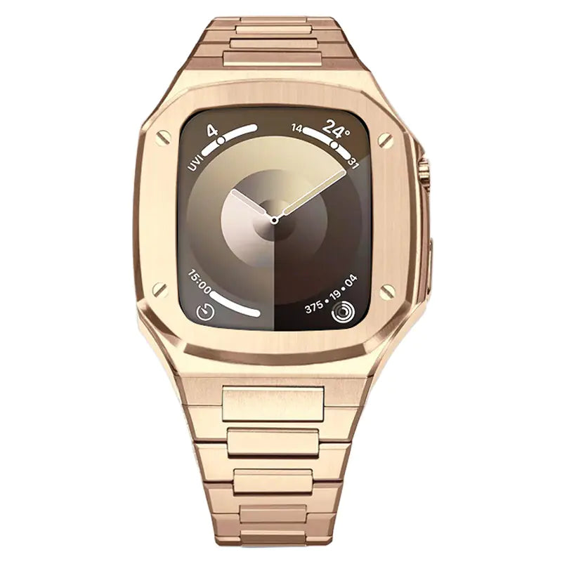 Dluxe Ave. Rose Gold Stainless Steel Case for Apple iWatch 44mm/45mm