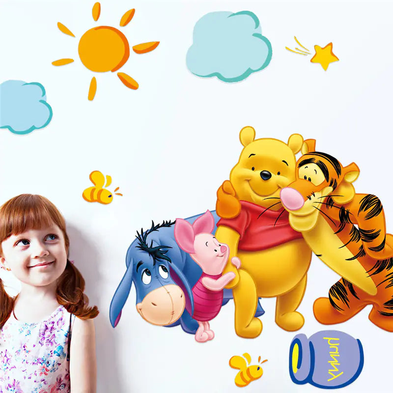 Dluxe Ave. Winnie the Pooh Wall Stickers for Kids Room Decor