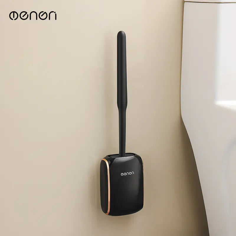 Dluxe Ave. Elegant Wall-Mounted Toilet Brush Set with Base